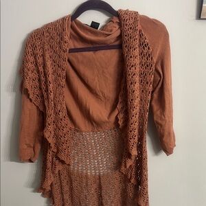 ⭐️2/$10 - Venue orange cardigan